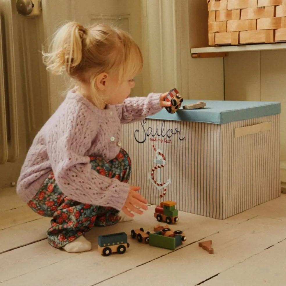 Train d'animaux en bois