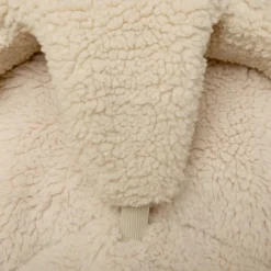 Transat à balancement en bois de hêtre Levo Fur Milk