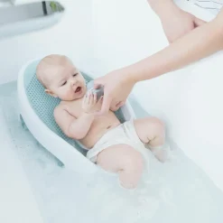 Transat de bain bleu clair