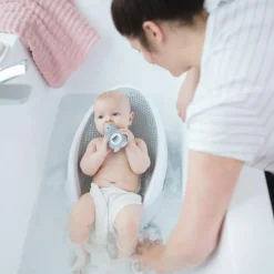 Transat de bain gris