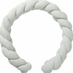 Tresse décorative ouatinée rayé vert de gris (200 cm)