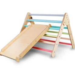 Triangle à grimper Pickler multicolore pastel