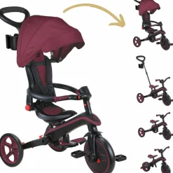Tricycle Trike Explorer Foldable V2 4 en 1 Bordeaux