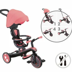 Tricycle Trike Explorer V2 4 en 1 Rose Corail