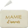 Trousse cadeau Mamie d'amour gaze de coton Ivoire
