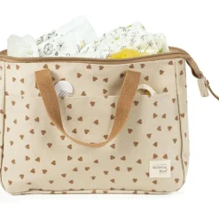 Trousse de toilette coeurs Poppy Cannelle