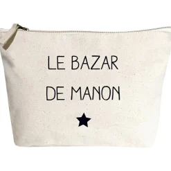 Trousse de toilette crème (personnalisable)