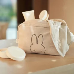 Trousse de toilette en éponge Miffy Nougat