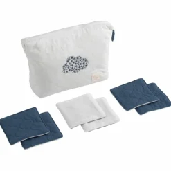 Trousse de toilette et 6 carrés éponges Petit Nuage