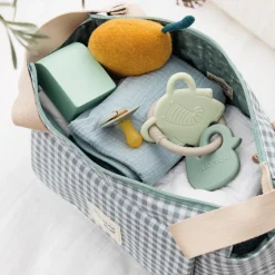 Trousse de toilette I love vichy vert