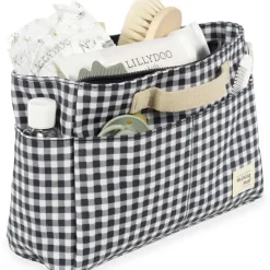 Trousse de toilette I Love Vichy noir