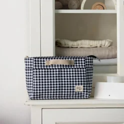 Trousse de toilette I Love Vichy noir