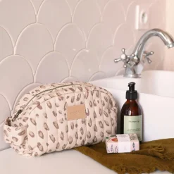 Trousse de toilette imperméable Hyde Park Leonie Latte