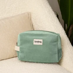 Trousse de toilette Leon Velours Vert d'eau