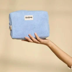 Trousse de toilette Leon en éponge Bleu