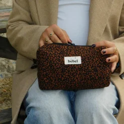 Trousse de toilette mini Léopard noir