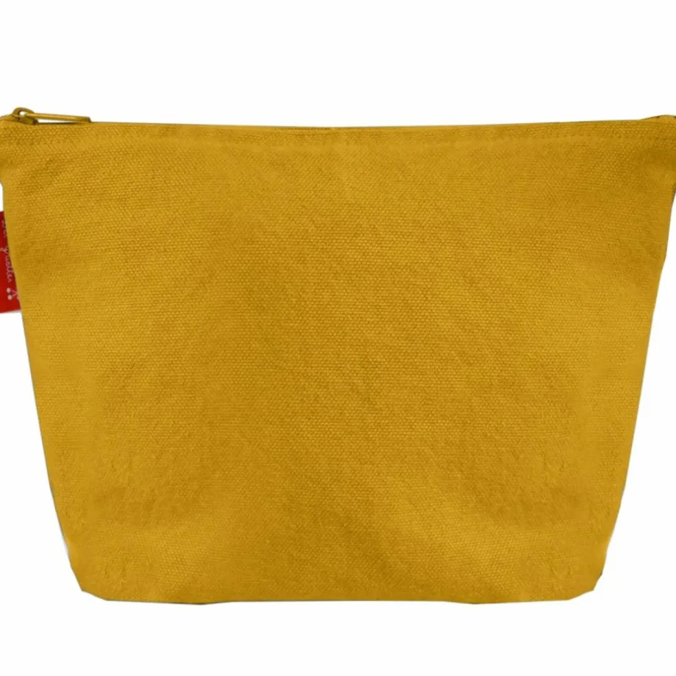 Trousse de toilette Moutarde (personnalisable)
