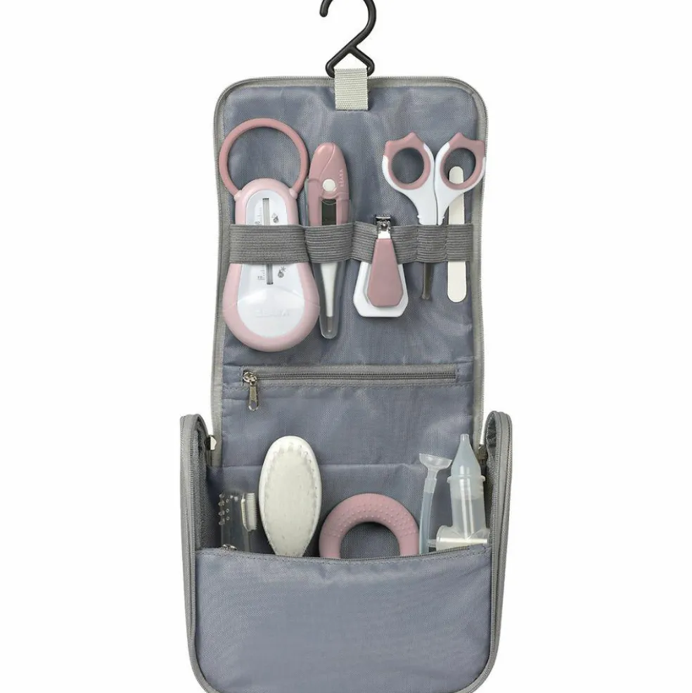 Trousse de toilette old pink (9 accessoires)