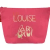 Trousse de toilette rose grenadine (personnalisable)
