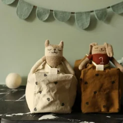 Trousse de toilette Vic Cœur sable