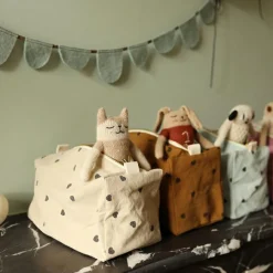 Trousse de toilette Vic Cœur sable