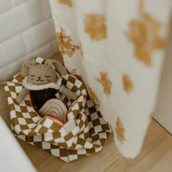 Trousse de toilette Vic damier caramel