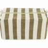Trousse de toilette Vic rayée Olive-Greige