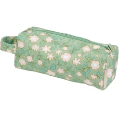 Trousse scolaire Fleurs sauge