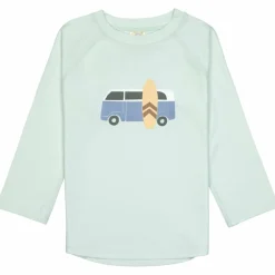 T-shirt anti-UV Camper vert écume (13-18 mois)