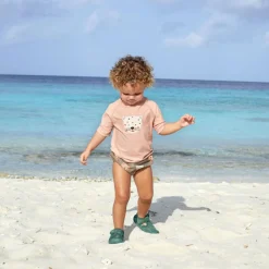 T-shirt anti-UV Leopard pink (7-12 mois)