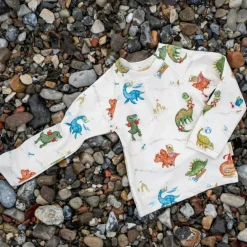T-shirt anti-UV manches longues Dino beach (3-4 ans)
