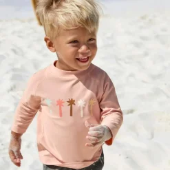 T-shirt anti-UV Palmiers pêche (13-18 mois)