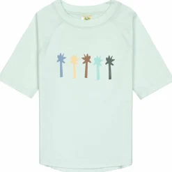 T-shirt anti-UV Palmiers vert écume (07-12 mois)