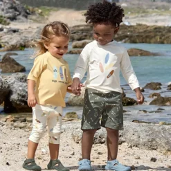 T-shirt anti-UV Planches de surf vanille (19-24 mois)