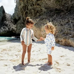 T-shirt anti-UV Spots blue-nature (25-36 mois)