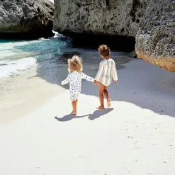 T-shirt anti-UV Spots blue-nature (13-18 mois)