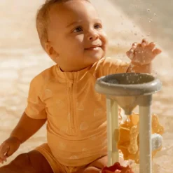 T-shirt de bain anti-UV manches courtes Seashells Sunny Yellow (6-12 mois)