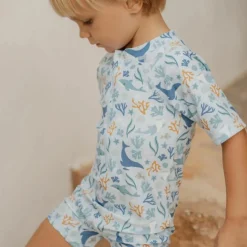 T-shirt de bain anti-UV manches longues Seashells (3-4 ans)