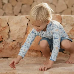 T-shirt de bain anti-UV manches longues Seashells (1-2 ans)
