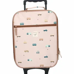 Valise à roulettes enfant Voitures beige