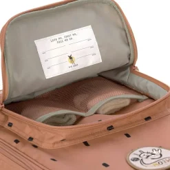 Valise à roulettes Happy Prints caramel