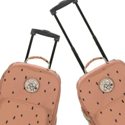 Valise à roulettes Happy Prints caramel