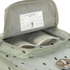 Valise à roulettes Happy Prints olive clair