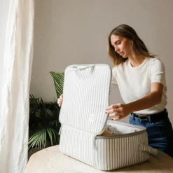 Valise de maternité Botton Rayures