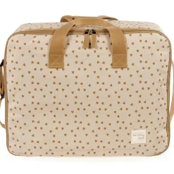 Valise de maternité coeurs Poppy Cannelle