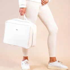 Valise de maternité crème