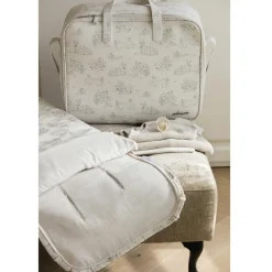 Valise de maternité Toile de Jouy Cream