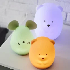 Veilleuse en silicone grand ours blanc (16 cm)