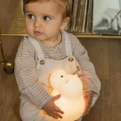 Veilleuse Hippo musicale bluetooh en silicone (15 cm)