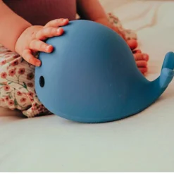 Veilleuse moby rechargeable bleue (12 cm)